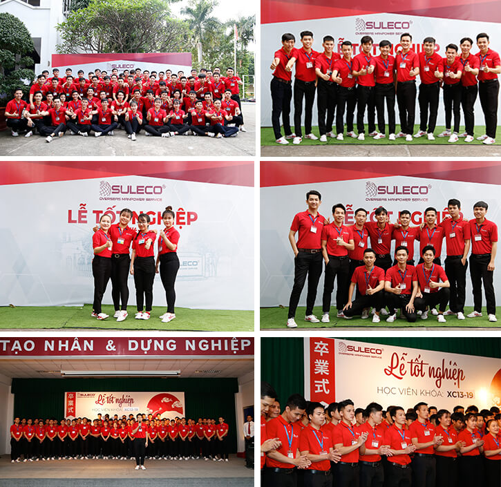 Học viên tốt nghiệp tại Trường trung cấp nghề Suleco
